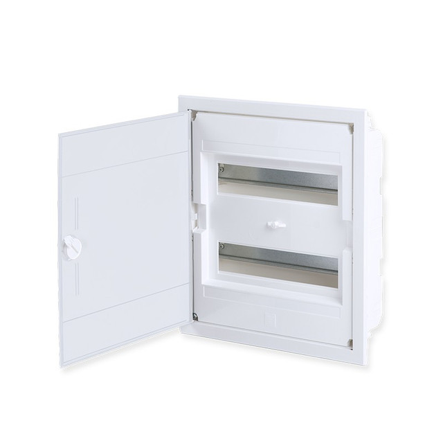 ACA Lighting FLUSH MOUNTING 24 MODULES 2 ROWS WHITE DOOR — 282U24AW