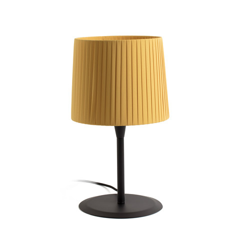 Faro Barcelona SAMBA Black/ribbon yellow table lamp — manufacturer representative image