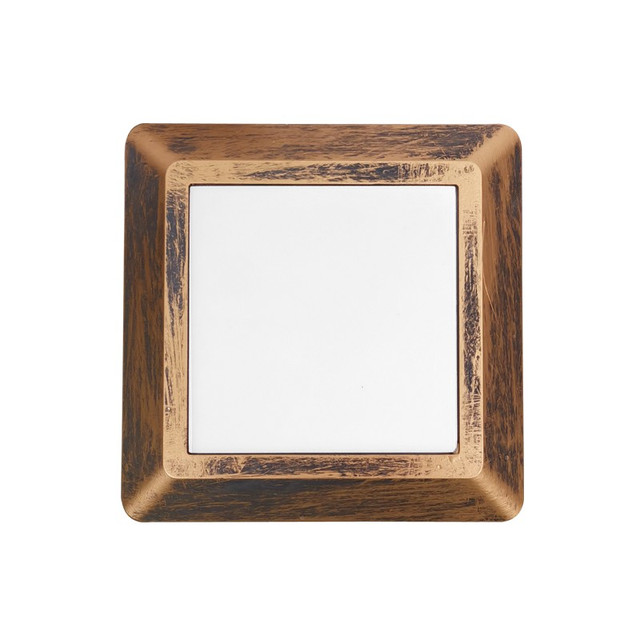 ACA Lighting LED WALL SQUARE LUMINAIRE RUST 230V AC IP65 4W 3000K 270LM RA80 — SLIM51NR