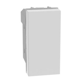 BTicino Double pushbutton with interlock 1P NO + 1P NO 10 A 250 Va.c. - Antibacterial range — JW4037NAB