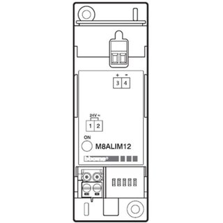 BTicino External module for relay auxiliary power supply - 12Vdc — M8ALIM12