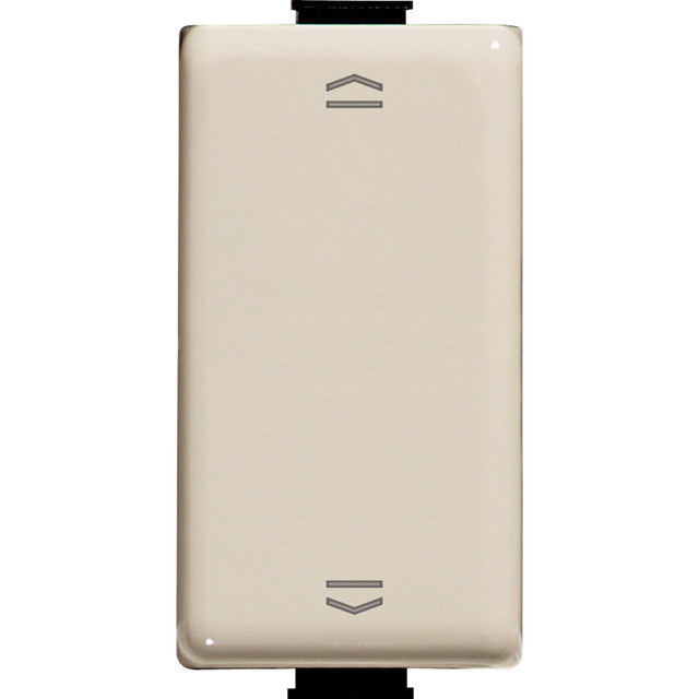 BTicino Double pushbutton 1P (NO) + 1P (NO) 10 A 250 Vac with interlock — A5037N — manufacturer representative image