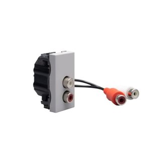 BTicino Connector - RCA x 2 - Pre-connected — JG4269R