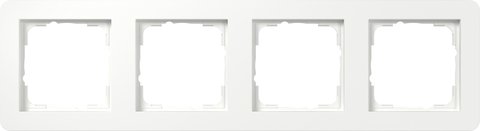 Gira E1 cover frame pure white matt pure white matt — 0214151