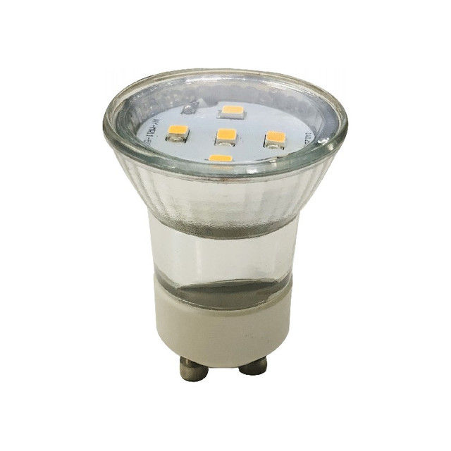 ACA Lighting LED SMD GU10 MINI 3W 4000K 230V AC 270LM RA80 30000H 120° GLASS — GU1028353NW — manufacturer representative image