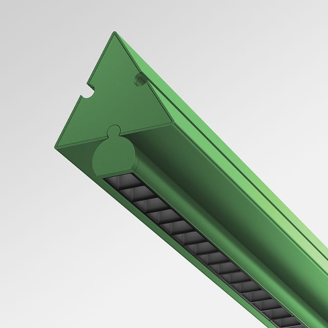 Artemide Dreispitz - Suspension Horizontal - 1 Controlled Emission - 120 - Green — 1854010A