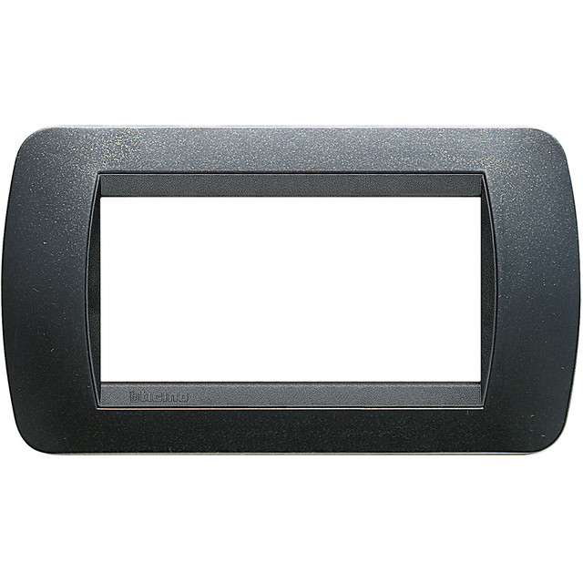 BTicino Cover plate 4 modules - dark steel — L4804PA