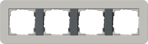 Gira E3 cover frame grey soft touch with anthracite carrier frame grey Soft Touch with anthracite carrier frame — 0214422