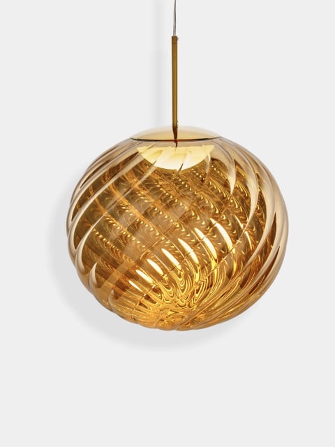 Tom Dixon Whirl Large Pendant | Gold Polished Polycarbonate — WHS02GO-PEUM1