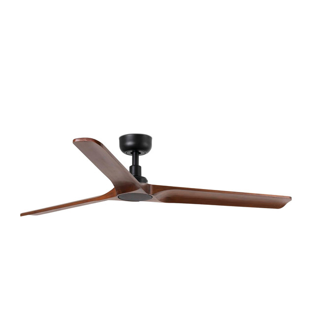 Faro Barcelona HEYWOOD L Ceiling fan black/walnut — 33809