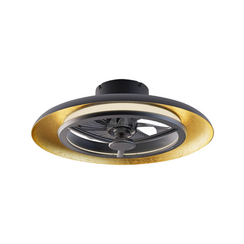 ACA Lighting CEILING FAN DIM BLACK-GOLD WITH 8 BLADES ABS REMOTE CONTROL&TIMER LED 40W 4300L DC 15W 550mm — manufacturer representative image