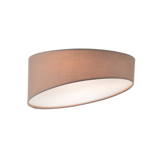 ACA Lighting CEILING LIGHT 3ΧΕ27 PAL BROWN FABRIC+ACRYLIC Φ40ΧΗ18CM PABLO — AD8030PB