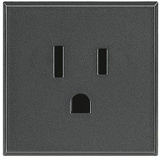 BTicino Socket 2P+T 15A 127/250 Vac - american standard — HS4128