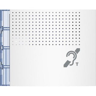 BTicino Sfera New inductive loop and control speech synthesis Front cover Sfera - Allwhite — 352702