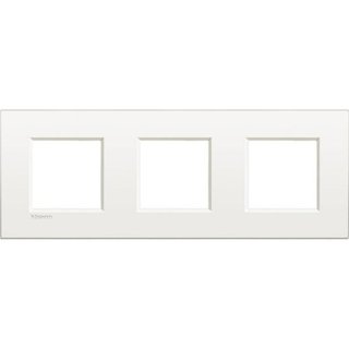 BTicino AIR cover plate 2x3P 71mm Pure white — LNE4802M3BN