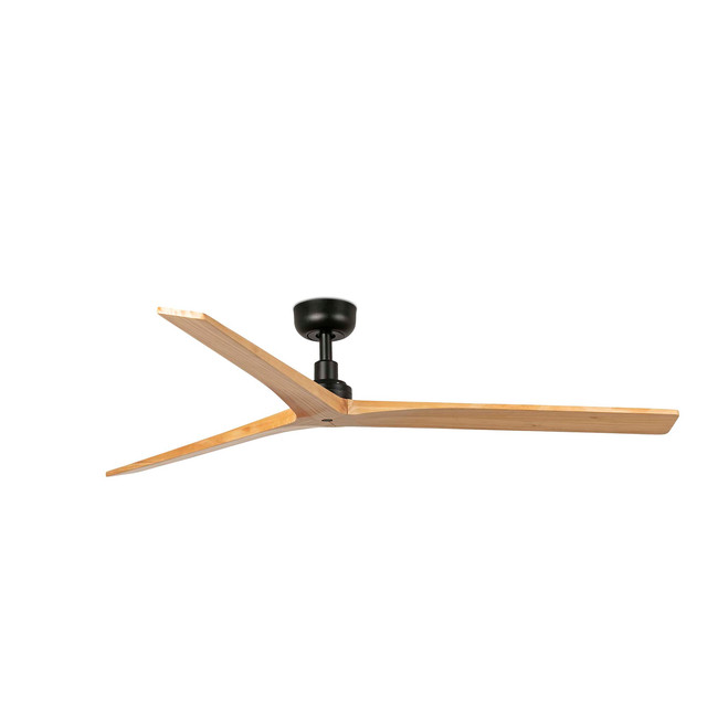 Faro Barcelona KLIM L Ceiling fan black/pine — 34282