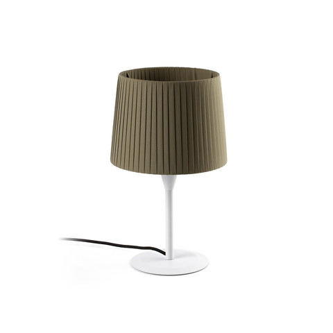 Faro Barcelona SAMBA S White/ribbon green mini table lamp — manufacturer representative image