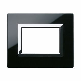 AVE VERA44 GLASS FRONT PLATE A.BLACK 3M — 44PV3NAL
