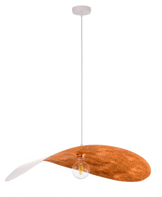 Sigma Pendant lamp LEAF white/copper 41922