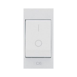 AVE MCB 1P+N 6A 230V 1.5KA WHITEK 1M — 446052X6