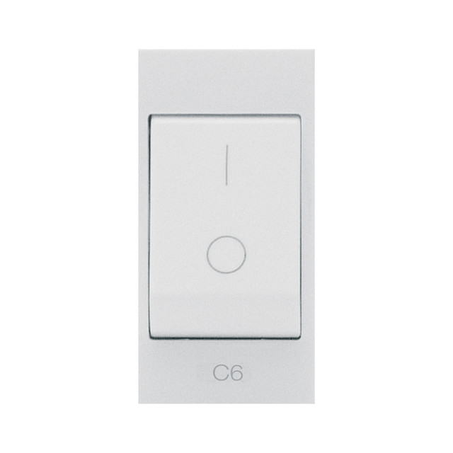 AVE MCB 1P+N 6A 230V 1.5KA WHITEK 1M — 446052X6