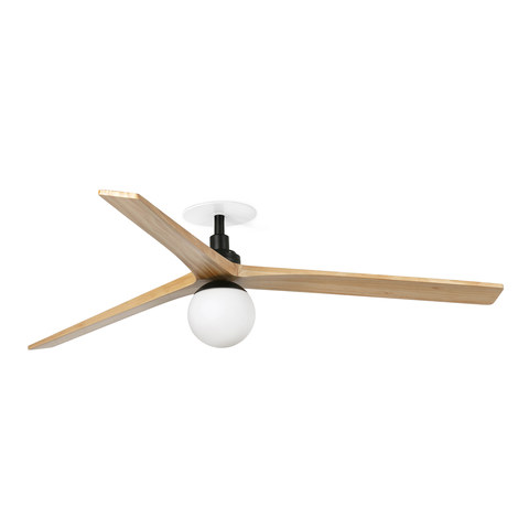 Faro Barcelona KLIM RECESSED L Black/pine E27 fan — manufacturer representative image