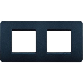 BTicino Matix - plate 2 horizontal Blue Mercury — AM4802/2BM