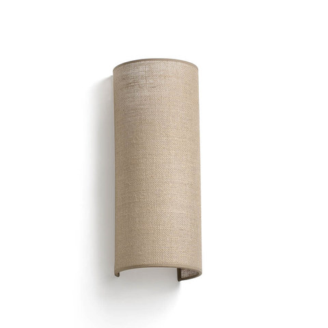 Faro Barcelona OTTON R Round Jute wall lamp vertical 2L — manufacturer representative image
