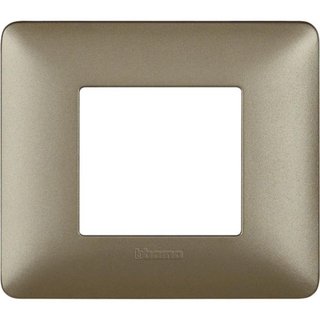 BTicino Cover plate 2 modules — AM4802MTA