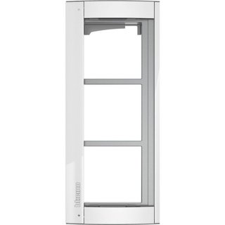 BTicino Sfera New frame + surround plate 3 modules - Allwhite — 350232
