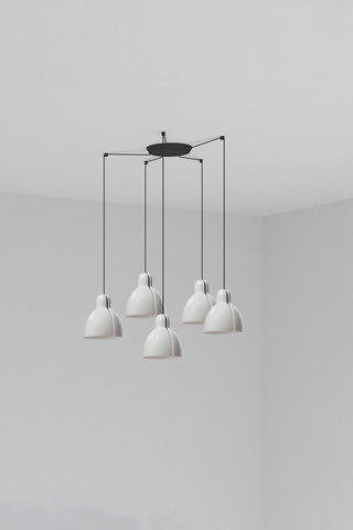 Faro Barcelona VENICE 5L White pendant lamp — manufacturer representative image