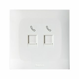 AVE 2 GANG RJ11 TELEPHONE SOCKET OUTLET — BSN21024K