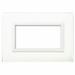 AVE VERA44 GLASS FRONT PLATE WHITE 4M — 44PV4BL