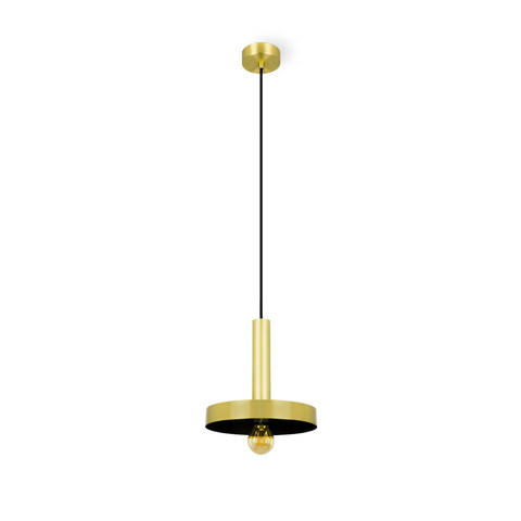 Faro Barcelona WHIZZ Satin gold and black pendant lamp — manufacturer representative image