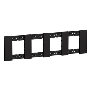 BTicino 2x4P 71mm Living Now plate — KA4802M4KG