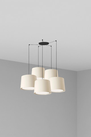 Faro Barcelona CONGA 5L White pendant lamp 500 — manufacturer representative image