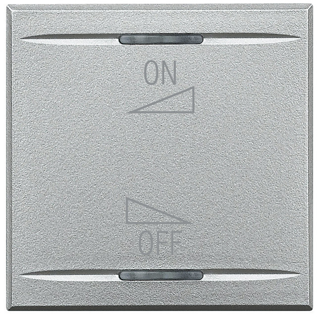 BTicino Key cover for 2 functions with illuminated lens with screen printing symbol 'ON OFF setting' — HC4911/2AI