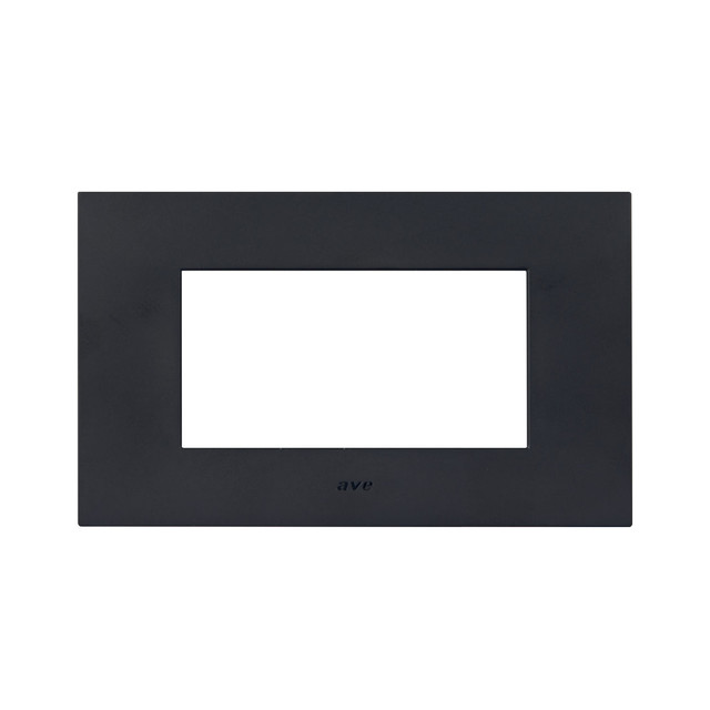 AVE SMART EASY S44 TECHNOPOLYMER PLATE, TEKLA GREY COLOUR – MATT FINISH – 4 MOD. — 44PSME4GTK