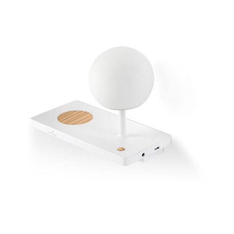 Faro Barcelona NIKO GLASS Left white wall lamp — manufacturer representative image