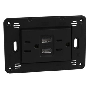 BTicino American standard 2 P+E 15 A 127/250 VA universal duplex socket — JB4188AA