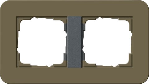 Gira E3 cover frame umber soft touch with anthracite carrier frame umber Soft Touch with anthracite carrier frame — 0212426