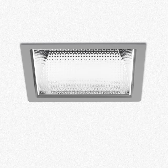 Artemide Luceri Kadro Trim - Faceted Mirror Optics Tunable White - Driver TW DALI 8 - Grey — BB12305