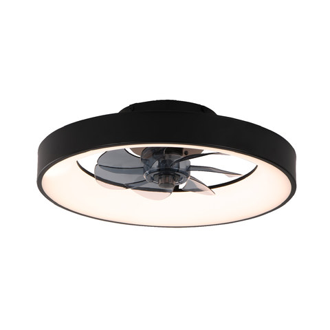 ACA Lighting CEILING FAN 20 BLACK 7 BLADES ABS REMOTE CONTROL & TIMER LED 34W 3332L Φ500mm CCT — manufacturer representative image