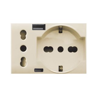AVE SCHUKO SOCKET +ITA+USB A/C CLASS 3M — 44909015USB