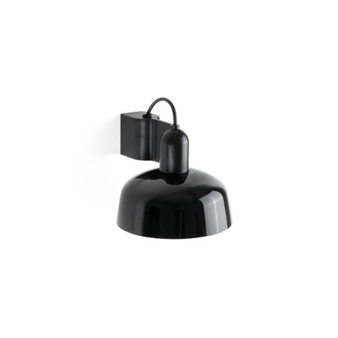 Faro Barcelona TATAWIN Black glass wall lamp — manufacturer representative image