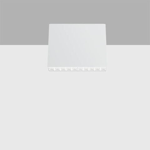 iGuzzini EJ66 — Ceiling-mounted luminaire with 10 optical elements for LED lamps - fixed optics with metallised thermoplastic high definition Opti-Beam reflectors — manufacturer representative image