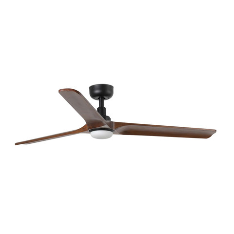Faro Barcelona HEYWOOD L LED Ceiling fan black/walnut 10W SWT — manufacturer representative image