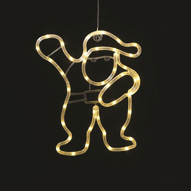 ACA Lighting "PLASTIC SANTA" 44 LED WW BATTERY (3ΧΑΑ)/USB, IP20, 28.5*0.7*34.8 — X04441305