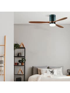 Zambelis 19144 CEILING FAN BLACK CHERRY BLADES LED 15W
