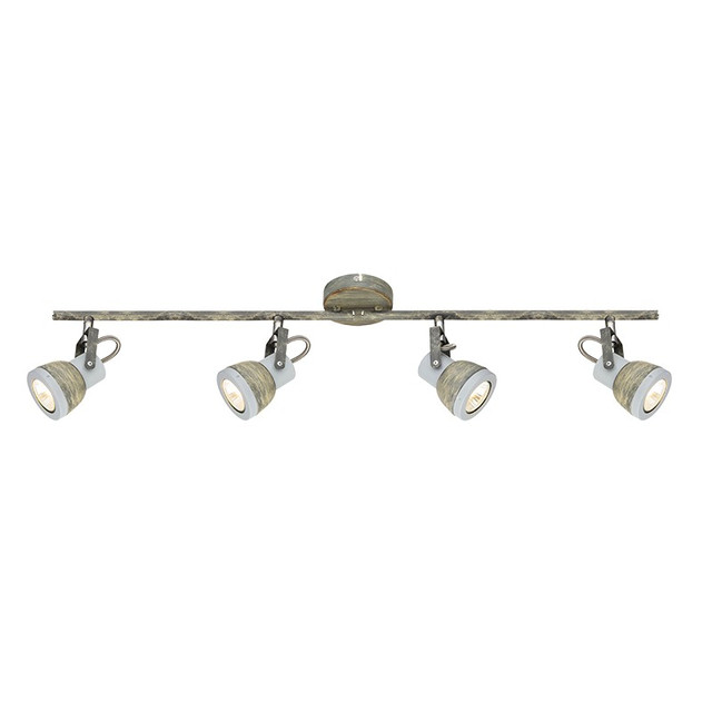 ACA Lighting NETTO WALL MOUNTED LUMINAIRE 4×GU10 METALLIC RUST SHADE 68×10×19CM INKA — MC167794R